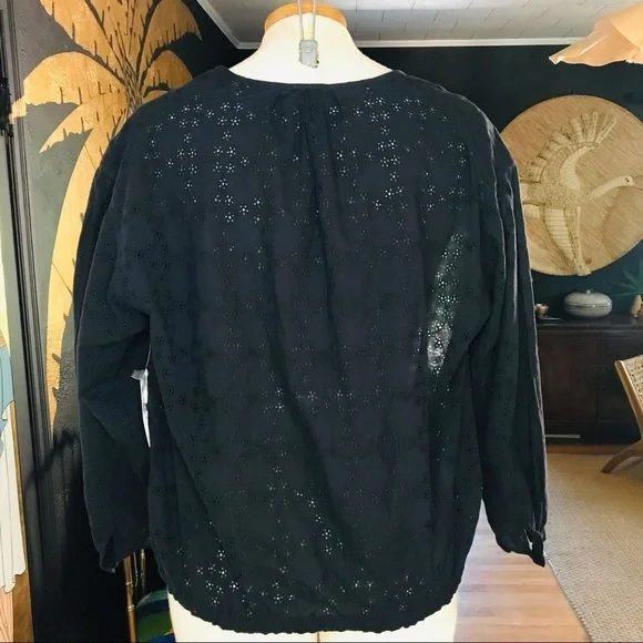 Free People Floral Eyelet Stars Align Blouse....Size M NWT - Picture 4 of 13